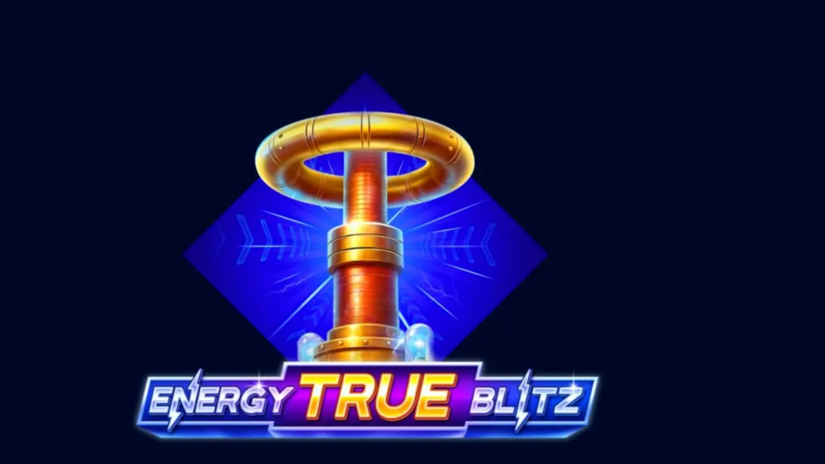 Tampilan visual slot Energy True Blitz dengan tema neon elektrik